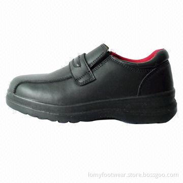 Women's safety shoes, made of split smooth leather and PU sole, 35 to 42# sizes